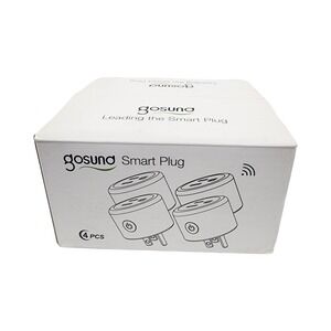 Gosund Smart Plug 4 Pack WP3 White Wi-Fi 2.4GHz 10A 1200W Round US Outlet New